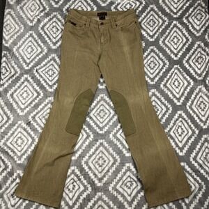 Ariat Breeches Pants Womens 26R 30x31" Brown Knee Patch Equestrian Riding Horse